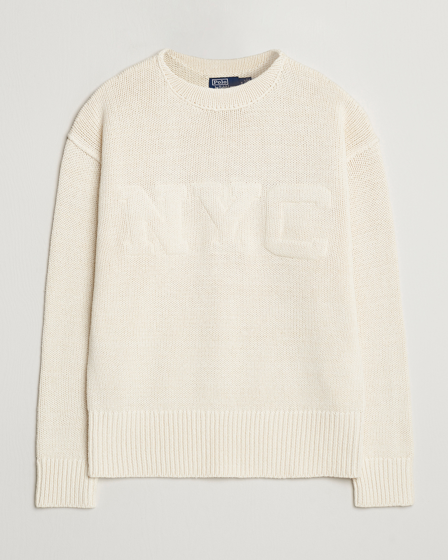 Herren | Pullover | Polo Ralph Lauren | NYC Knitted Sweater Cream
