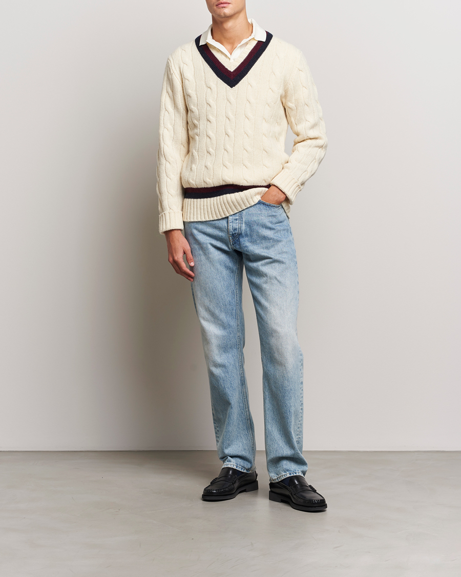 Herren | Pullover | Polo Ralph Lauren | Wool Cricket Sweater Cream