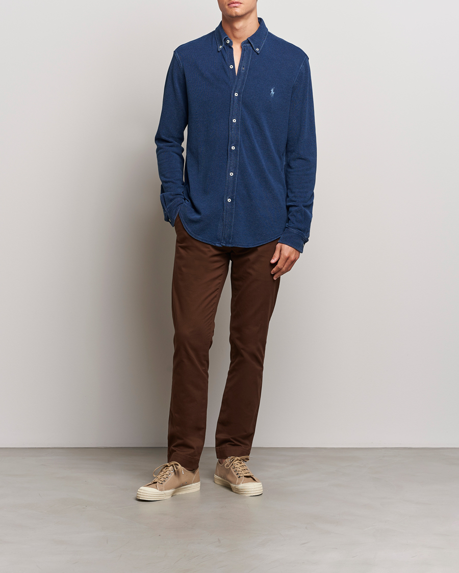 Herren | Hemden | Polo Ralph Lauren | Featherweight Mesh Shirt Dark Indigo