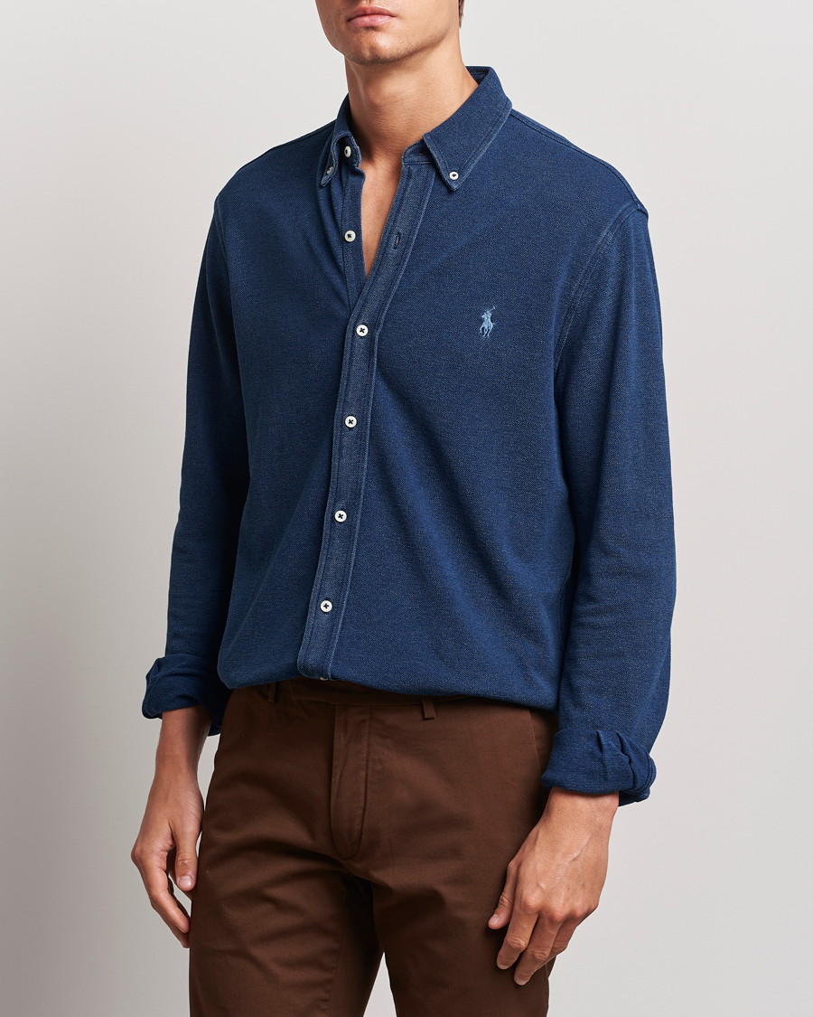 Herren | Hemden | Polo Ralph Lauren | Featherweight Mesh Shirt Dark Indigo