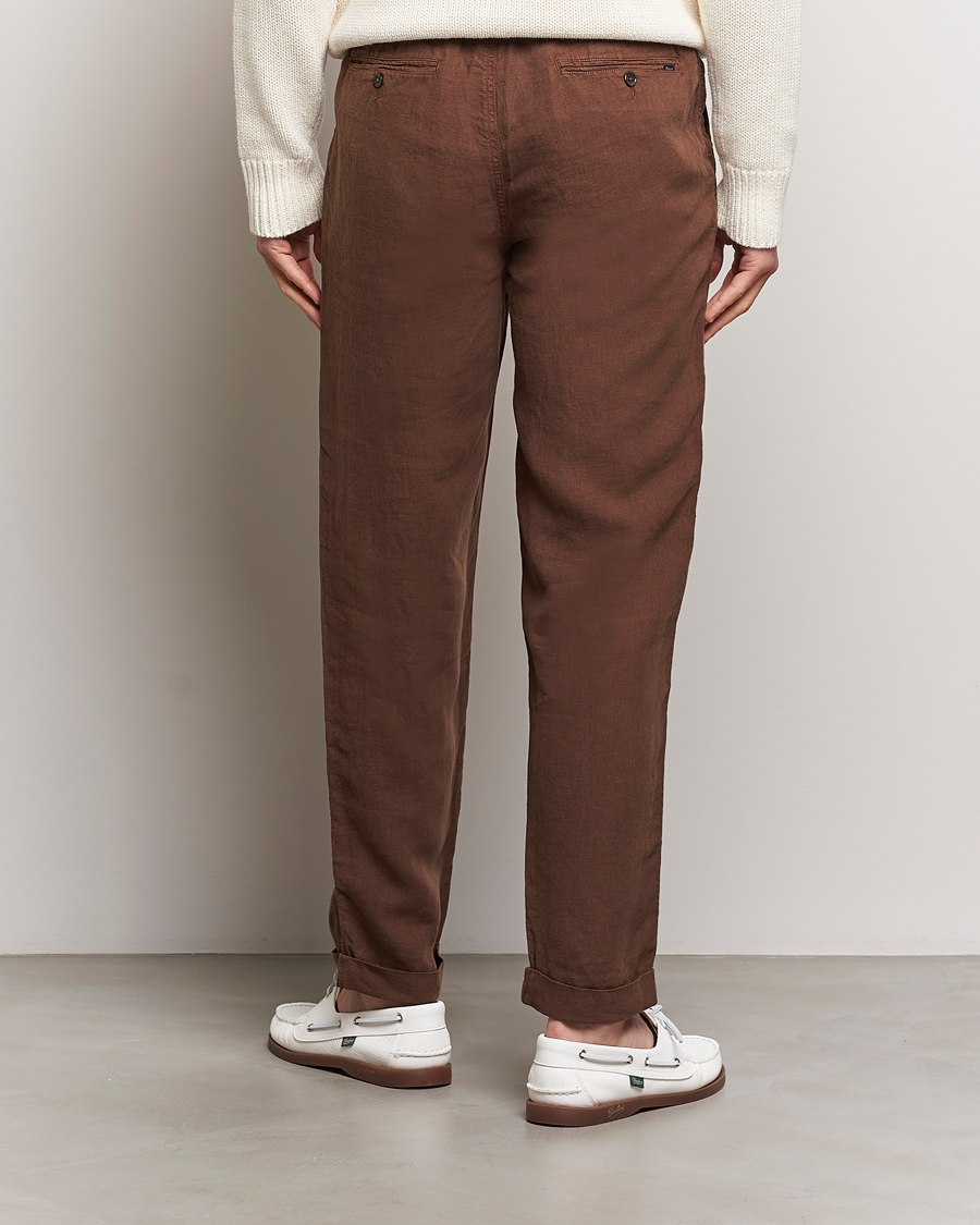 Herren | Hosen | Polo Ralph Lauren | Prepster Linen Trousers Chocolate Mousse