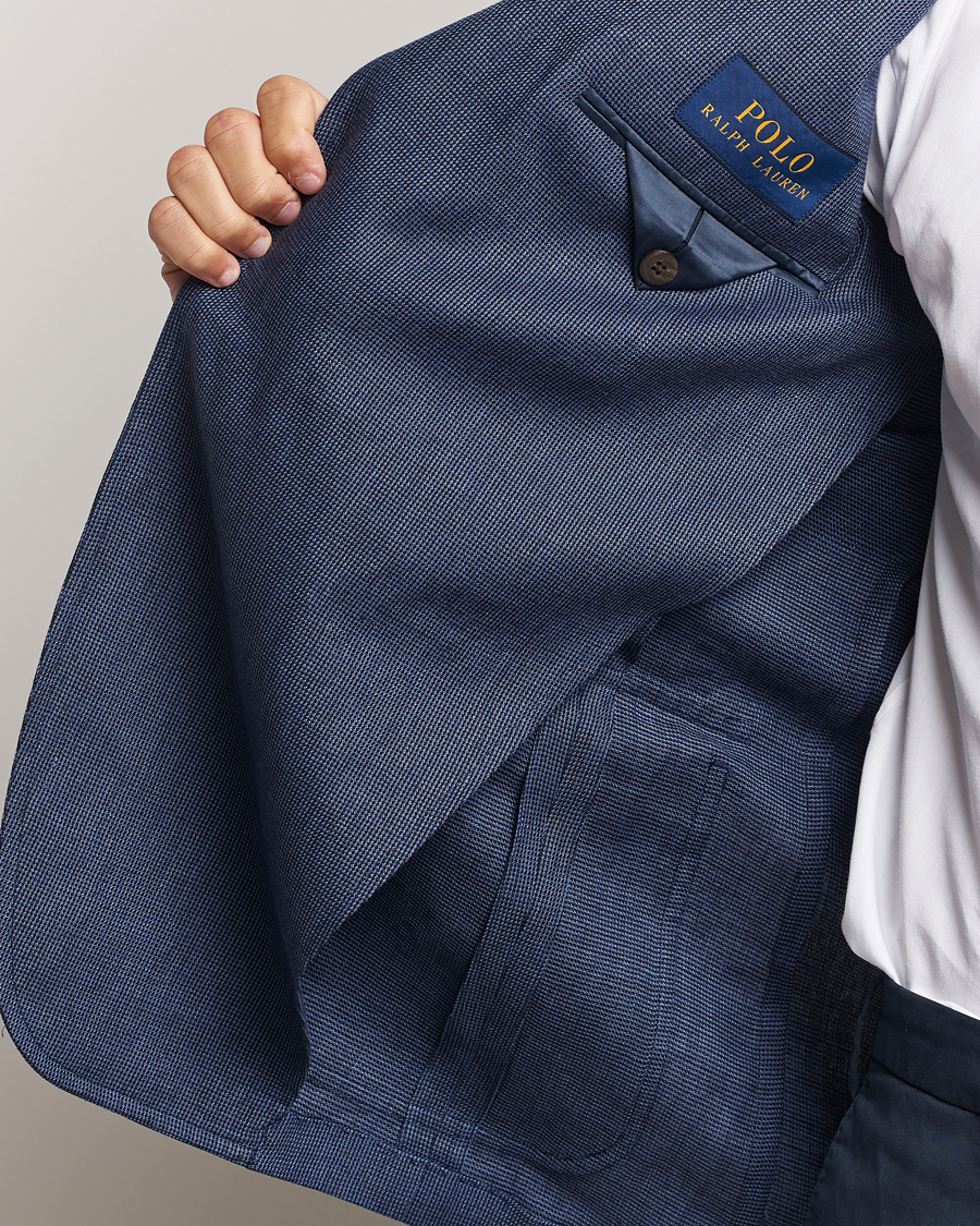 Herren | Sakkos | Polo Ralph Lauren | Wool Dogtooth Sportcoat Navy/Blue