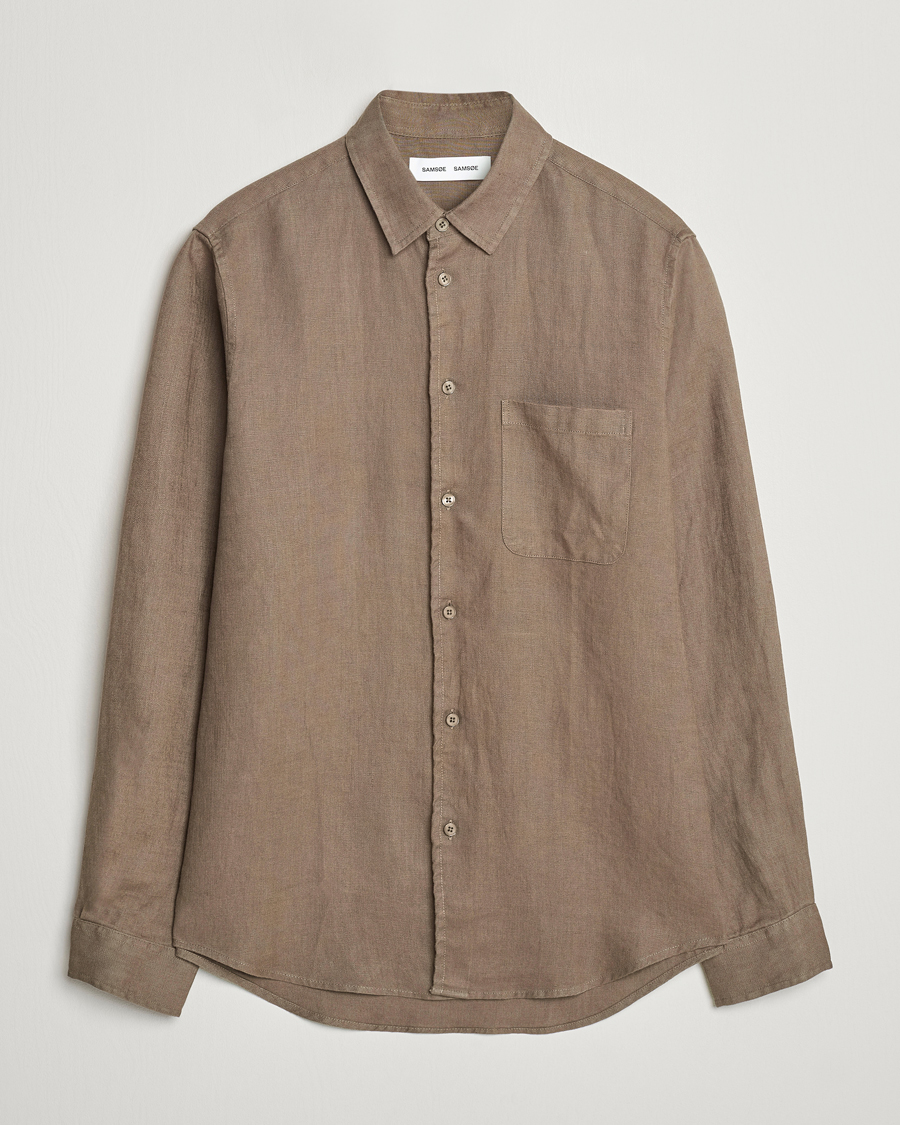 Herren | Hemden | Samsøe Samsøe | Liam Linen Shirt Bungee Cord