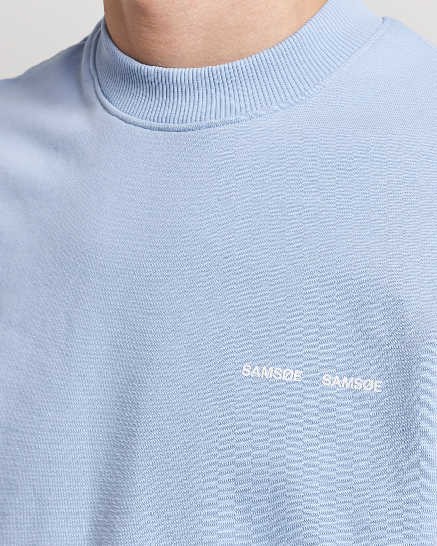 Herren | Pullover | Samsøe Samsøe | Norsbro Crew Neck Sweatshirt Brunnera Blue