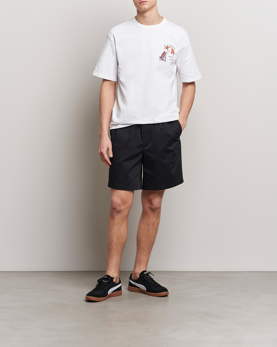 Herren | T-Shirts | Samsøe Samsøe | Sagiotto Printed Crew Neck T-Shirt White Estate