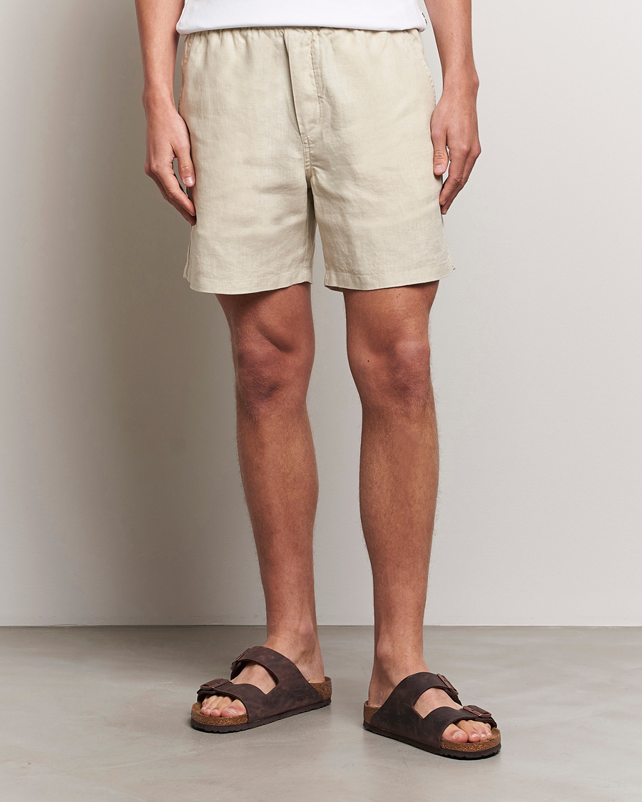 Herren | Shorts | Samsøe Samsøe | Sajabari Linen Drawstring Shorts Castle Wall