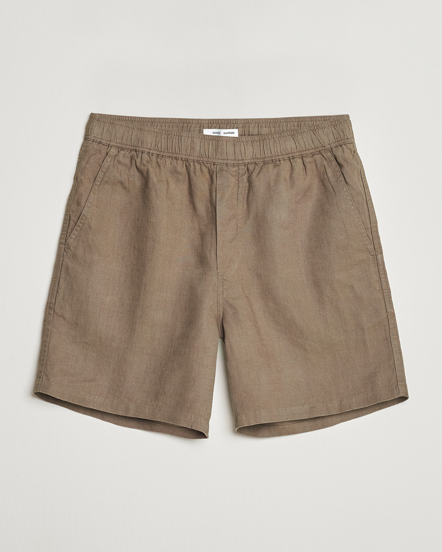 Herren | Shorts | Samsøe Samsøe | Sajabari Linen Drawstring Shorts Bungee Cord