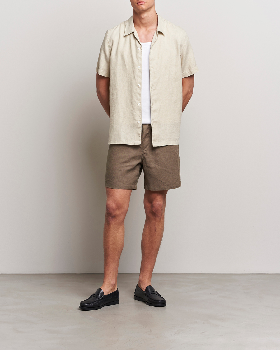 Herren | Shorts | Samsøe Samsøe | Sajabari Linen Drawstring Shorts Bungee Cord