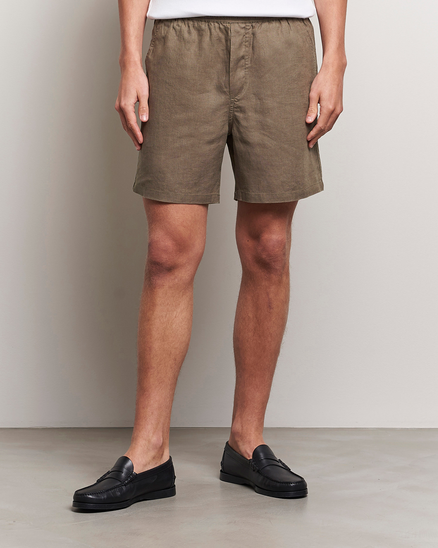 Herren | Shorts | Samsøe Samsøe | Sajabari Linen Drawstring Shorts Bungee Cord