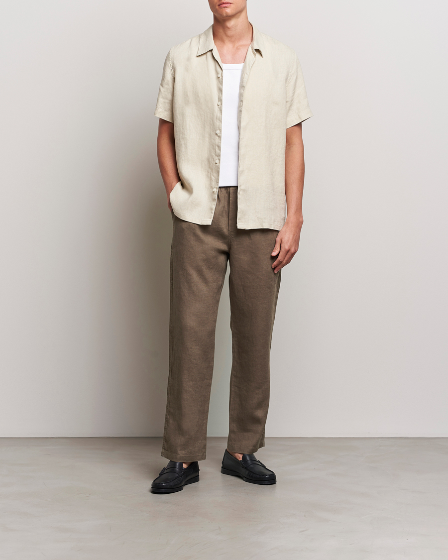 Herren | Hosen | Samsøe Samsøe | Sajabari Linen Drawstring Trousers Bungee Cord