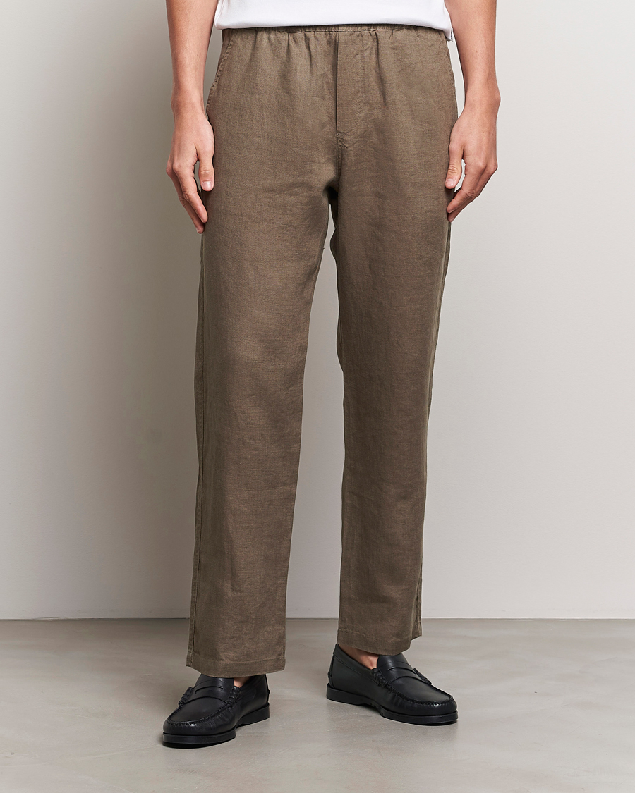 Herren | Hosen | Samsøe Samsøe | Sajabari Linen Drawstring Trousers Bungee Cord