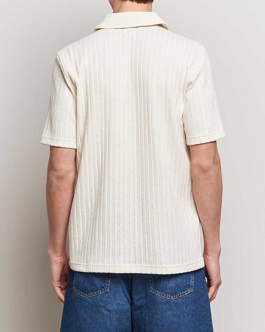 Herren | Hemden | Samsøe Samsøe | Sakvistbro Structured Short Sleeve Shirt Clear Cream