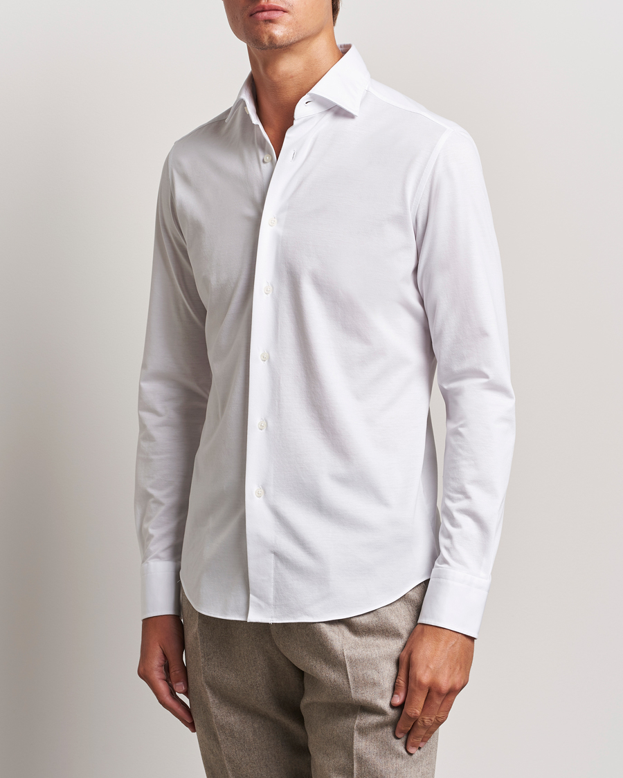 Herren | Hemden | Grigio | Cotton Jersey Shirt White