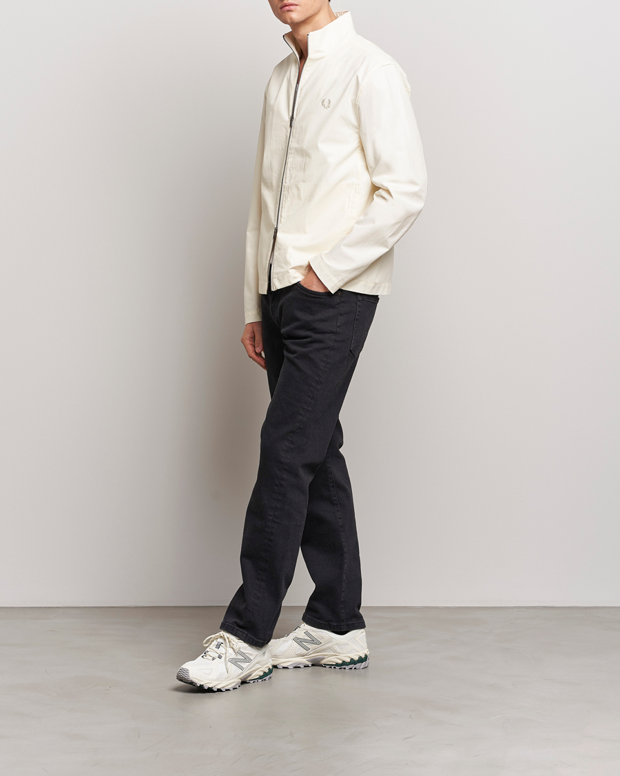 Herren | Jacken | Fred Perry | Woven Ripstop Shirt Jacket Ecru