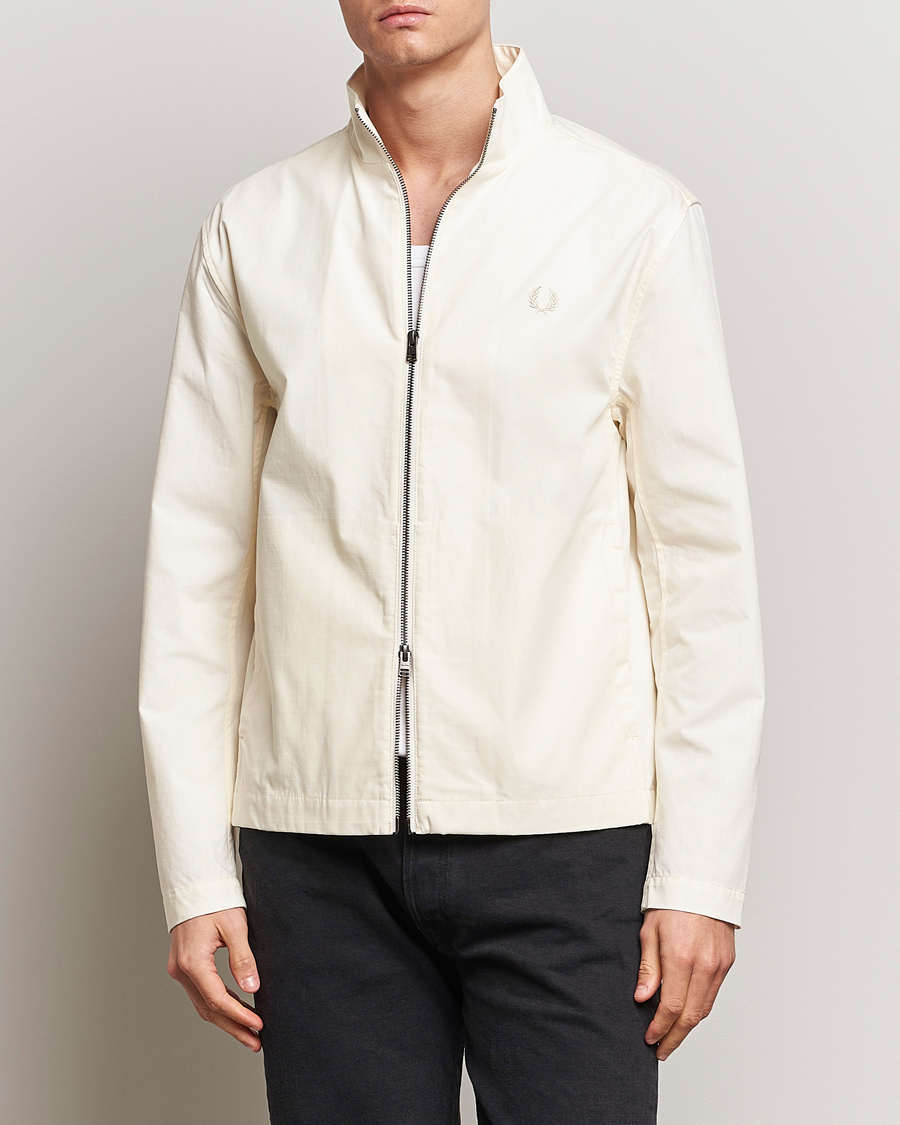 Herren | Klassische Jacken | Fred Perry | Woven Ripstop Shirt Jacket Ecru