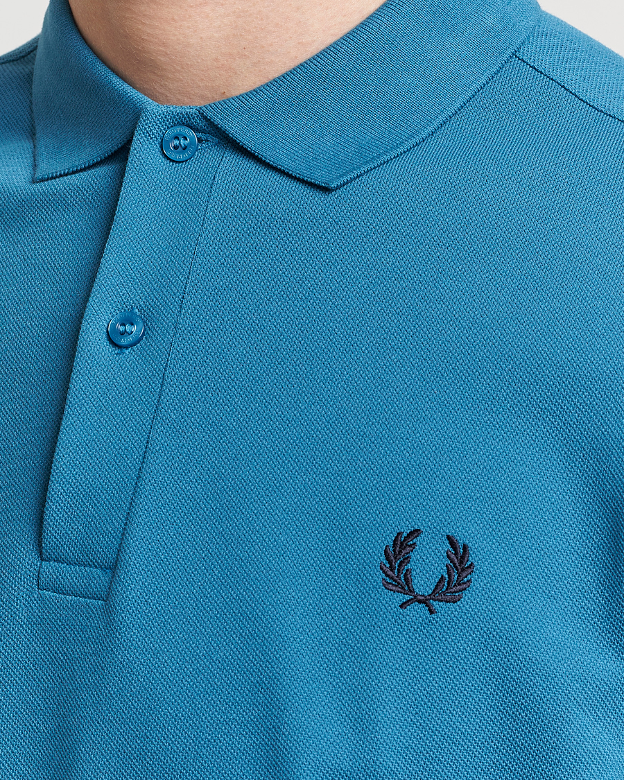 Herren | Poloshirts | Fred Perry | Plain Polo Shirt Ocean Blue