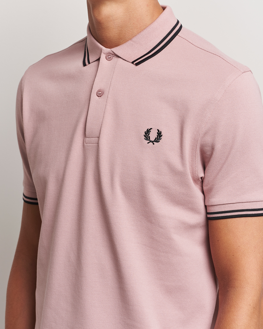 Herren | Poloshirts | Fred Perry | Twin Tipped Polo Shirt Dusty Rose Pink