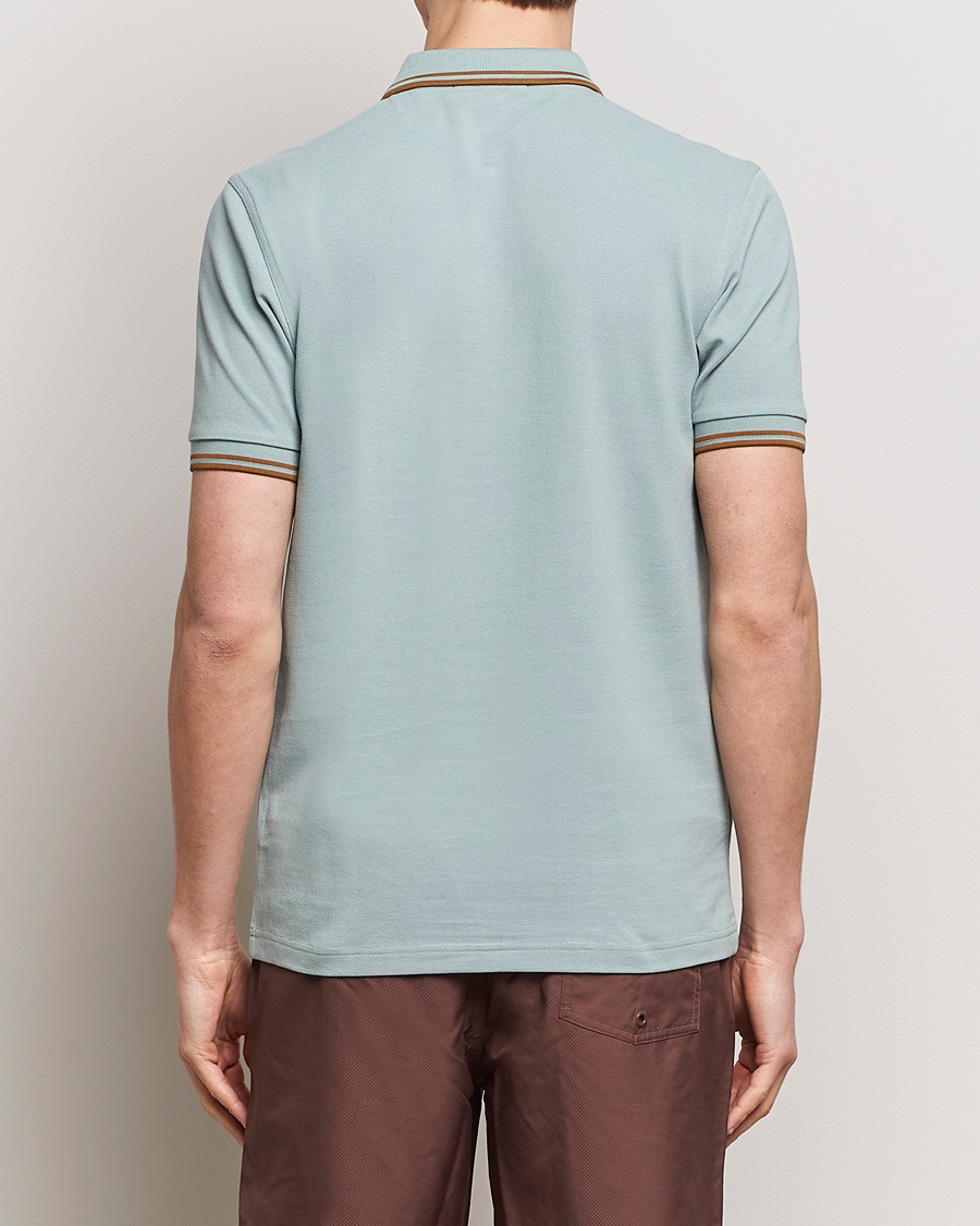 Herren | Poloshirts | Fred Perry | Twin Tipped Polo Shirt Silver Blue