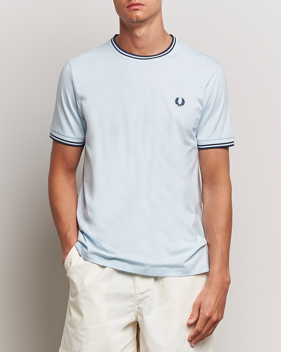 Herren | T-Shirts | Fred Perry | Twin Tipped T-Shirt Light Ice