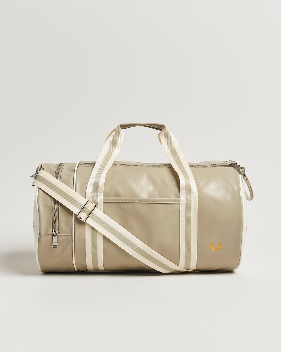Herren | Fred Perry Classic Barrel Bag Warm Grey | Fred Perry | Classic Barrel Bag Warm Grey