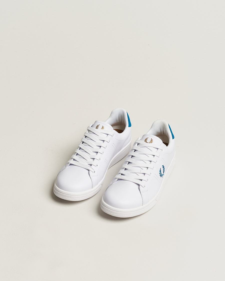 Herren | Fred Perry B721 Leather Sneaker White | Fred Perry | B721 Leather Sneaker White