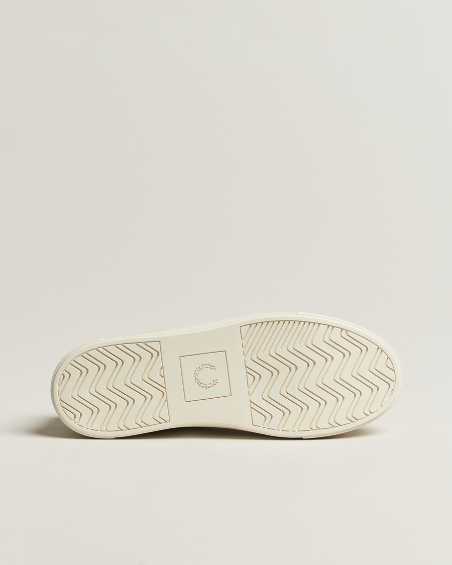 Herren | Fred Perry B71 Grained Leather Sneaker Ecru | Fred Perry | B71 Grained Leather Sneaker Ecru