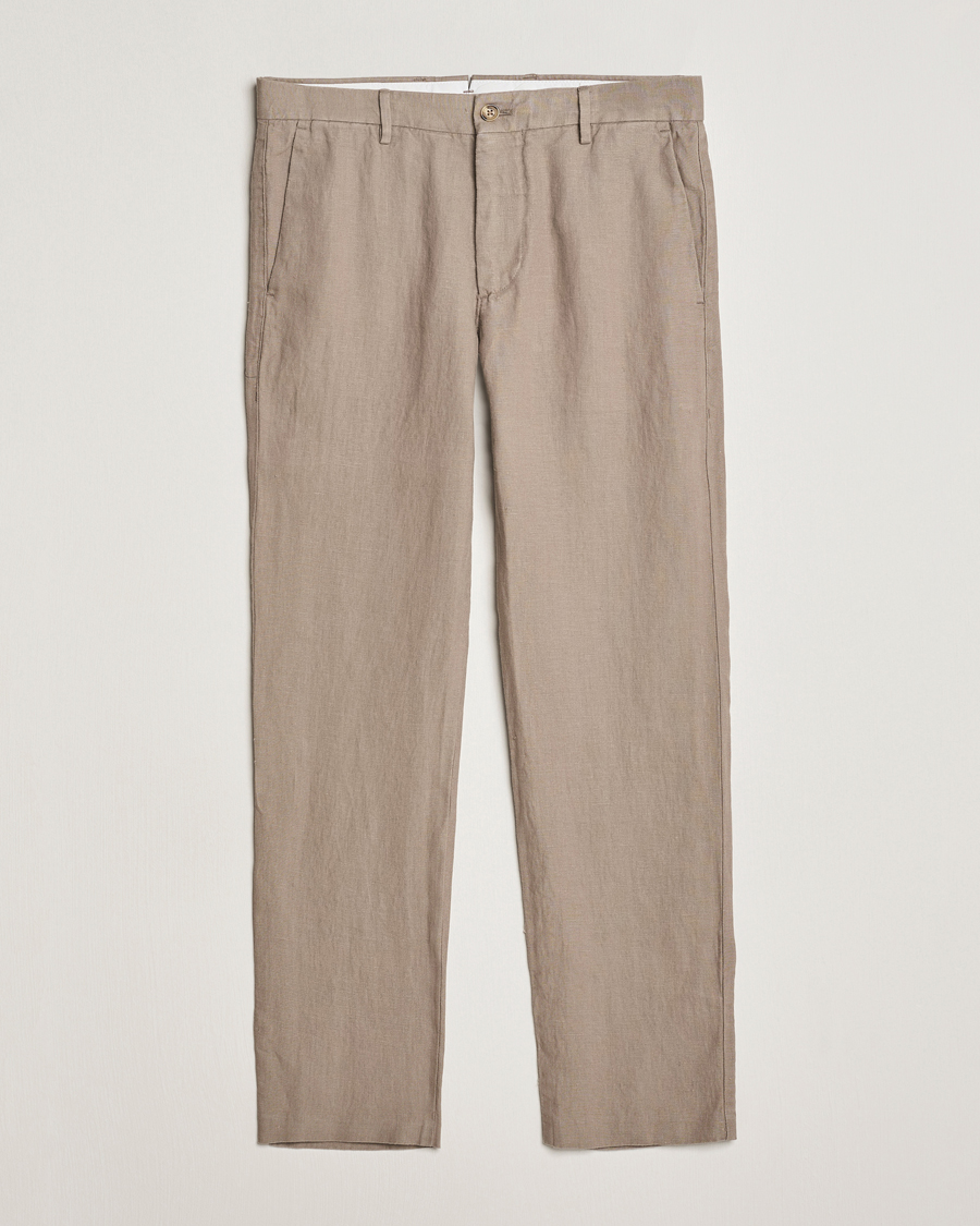 Herren | Hosen | NN07 | Theo Linen Trousers Greige