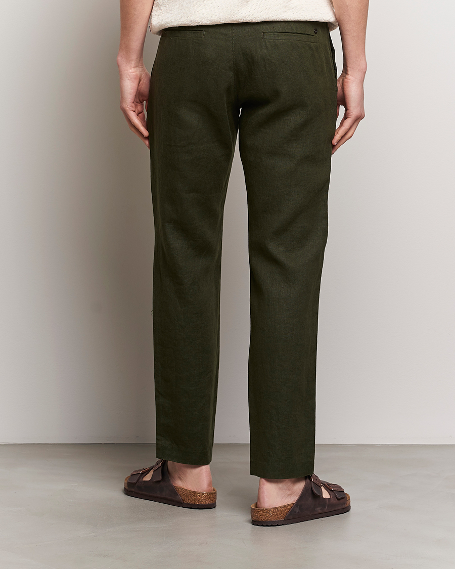 Herren | Hosen | NN07 | Theo Linen Trousers Rosin Green