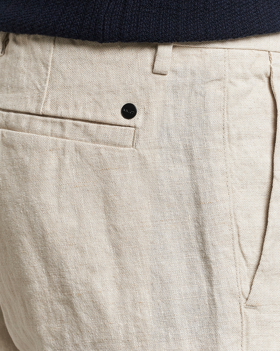 Herren | Hosen | NN07 | Theo Linen Trousers Oat