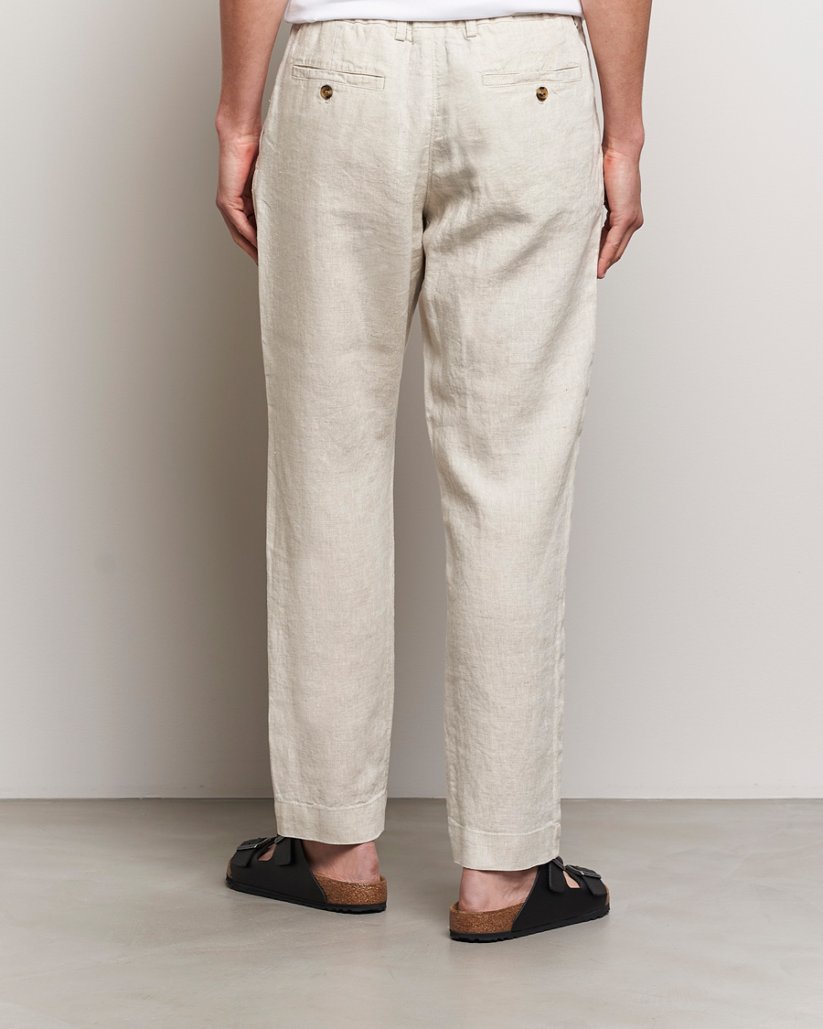 Herren | Hosen | NN07 | Billie Linen Drawstring Trousers Oat