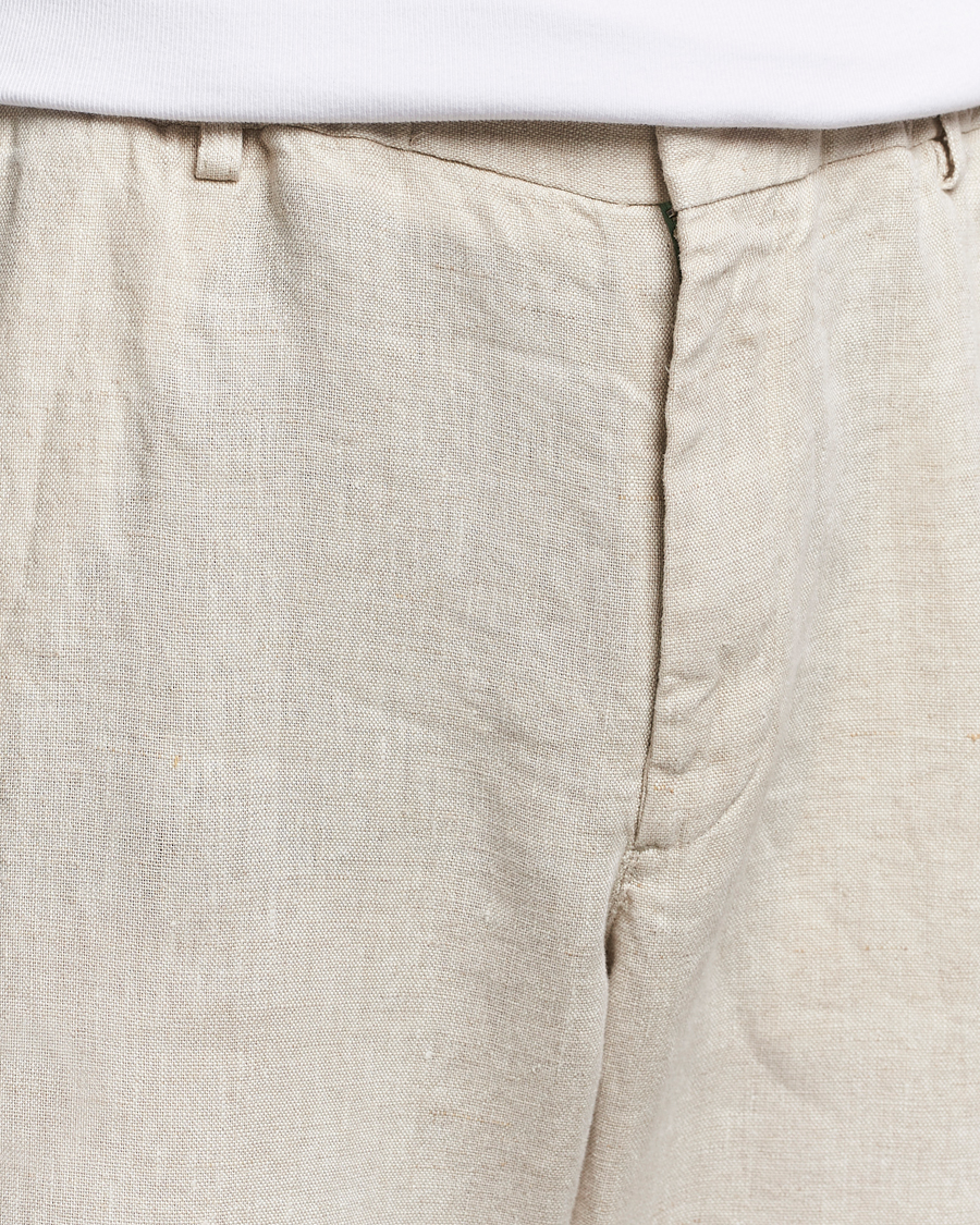 Herren | Hosen | NN07 | Billie Linen Drawstring Trousers Oat