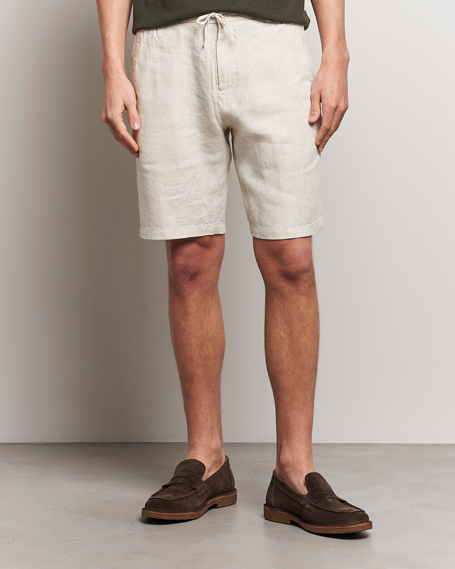 Herren | Shorts | NN07 | Seb Linen Drawstring Shorts Oat