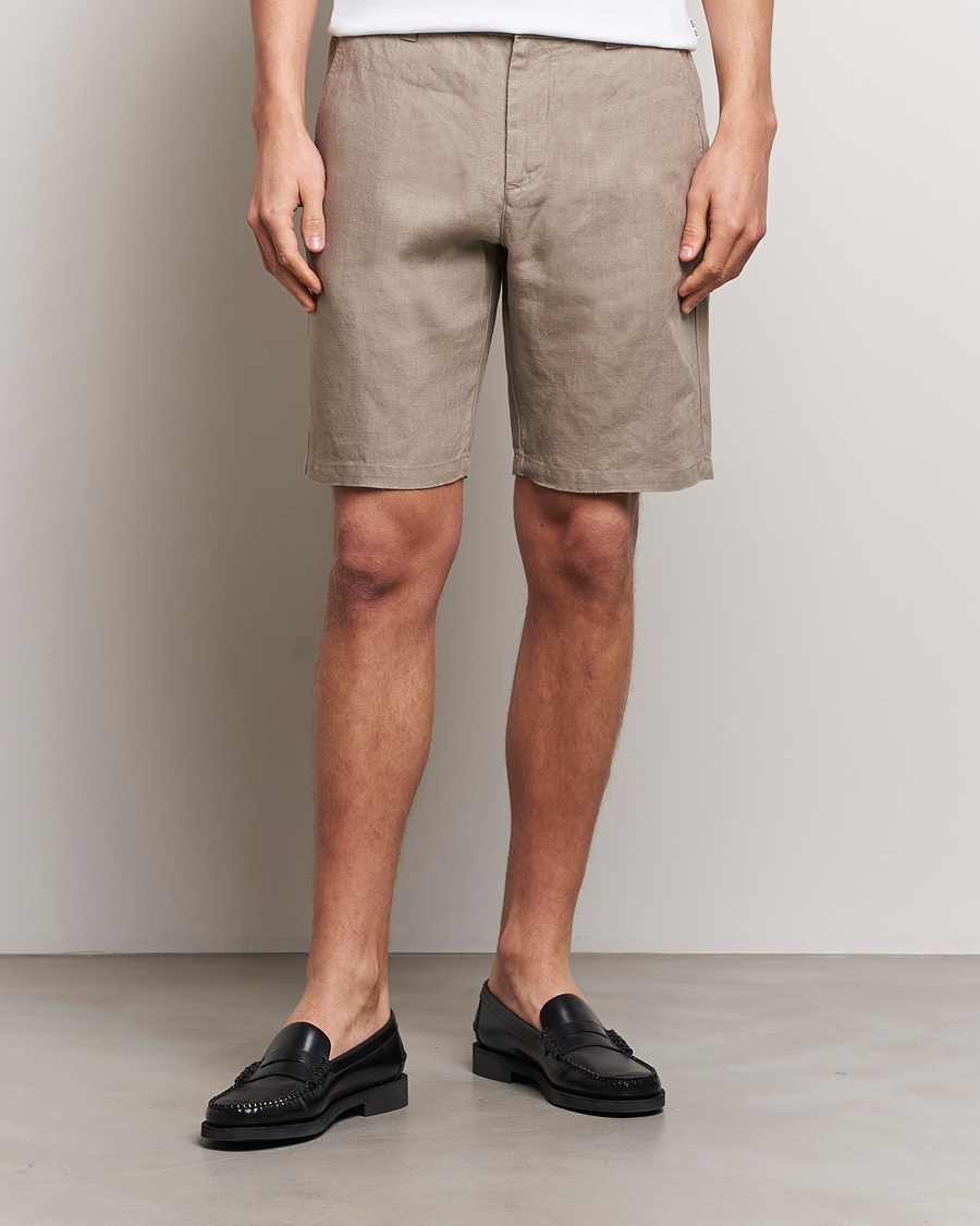 Herren | Kleidung | NN07 | Crown Linen Shorts Greige