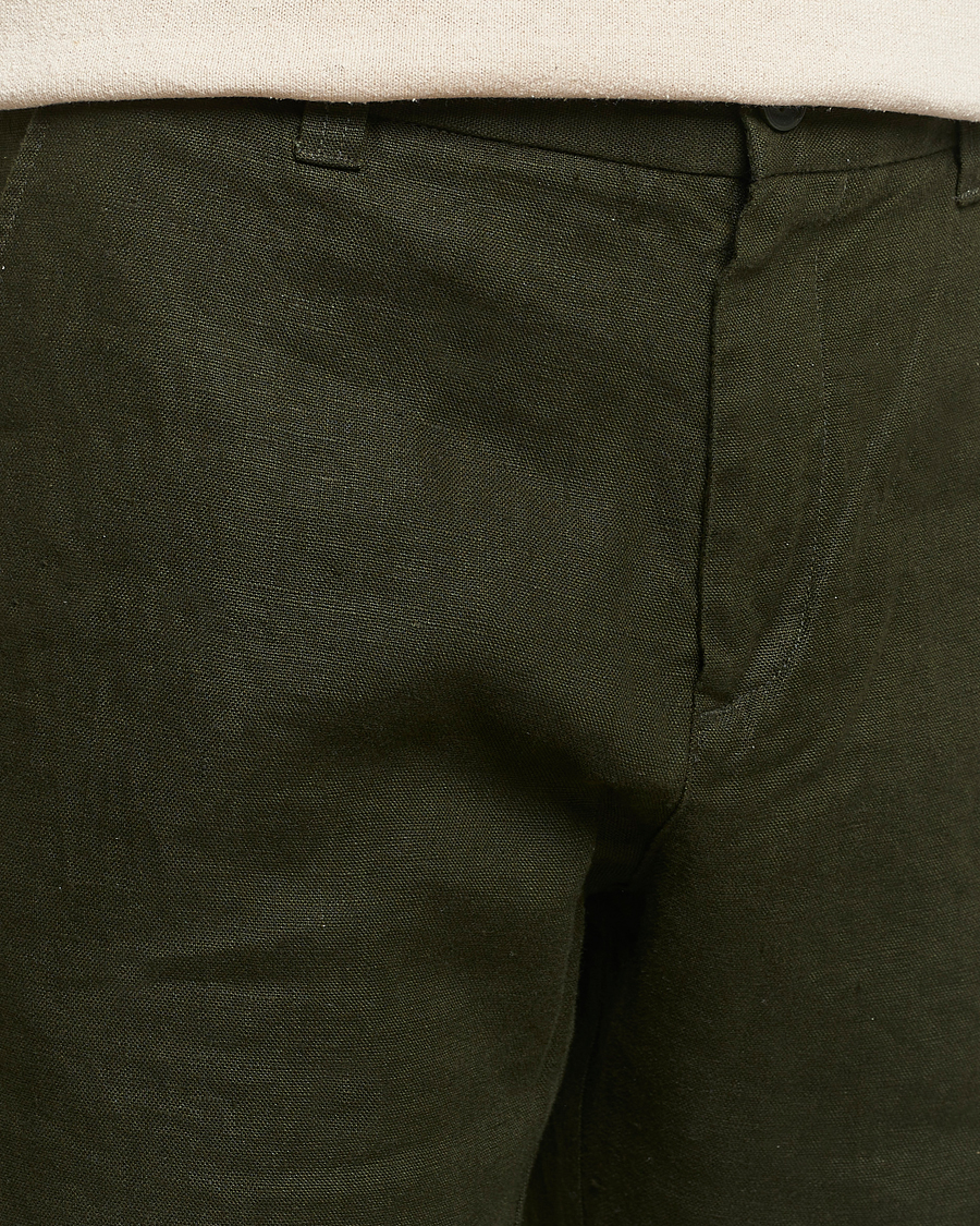 Herren | Shorts | NN07 | Crown Linen Shorts Rosin Green