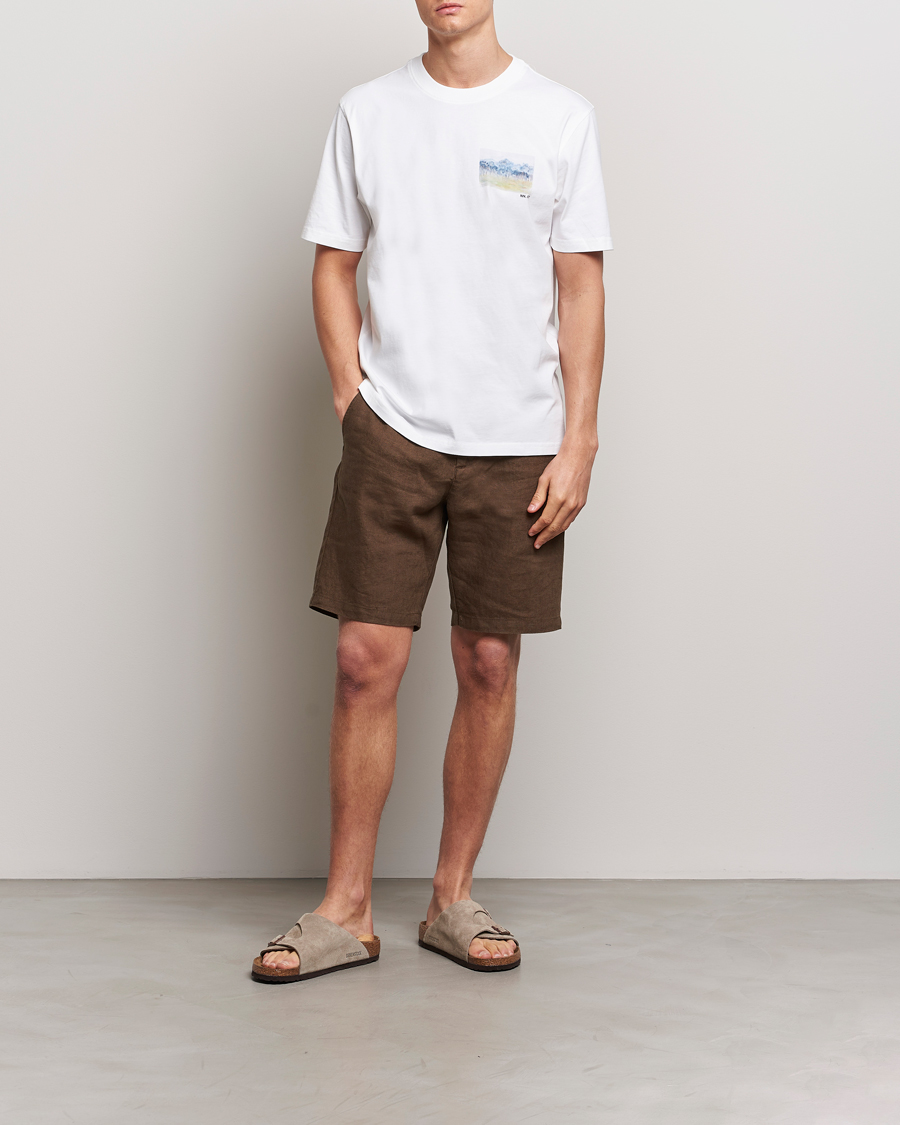 Herren | Shorts | NN07 | Crown Linen Shorts Cocoa Brown
