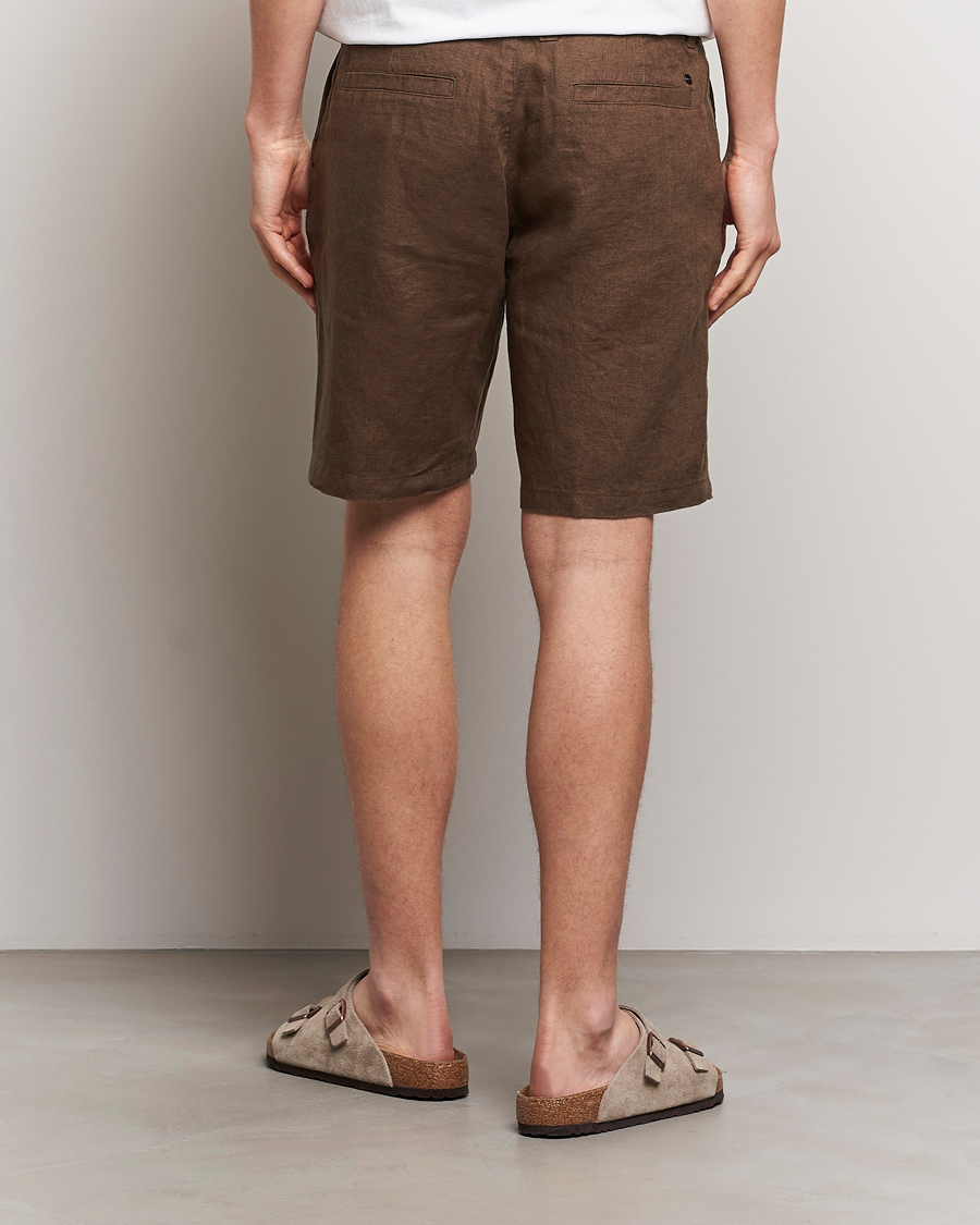 Herren | Shorts | NN07 | Crown Linen Shorts Cocoa Brown