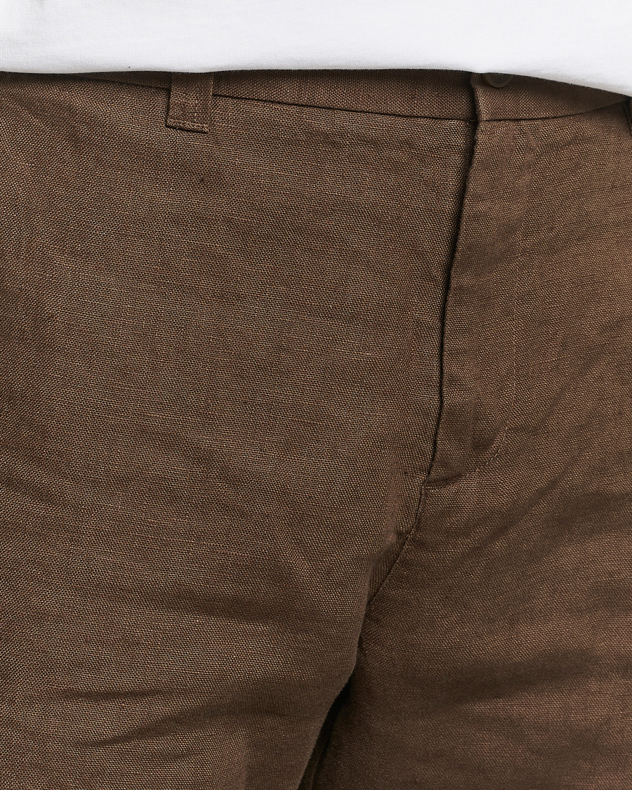 Herren | Shorts | NN07 | Crown Linen Shorts Cocoa Brown