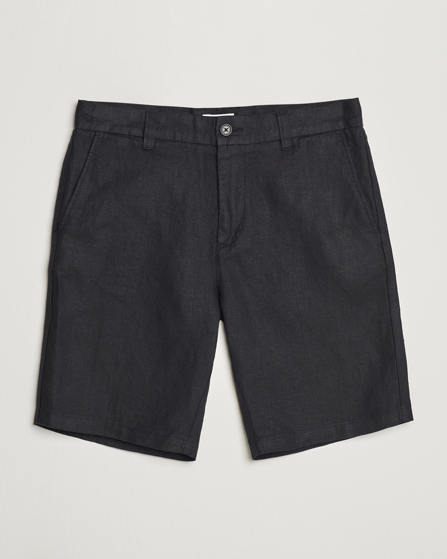Herren | Shorts | NN07 | Crown Linen Shorts Black