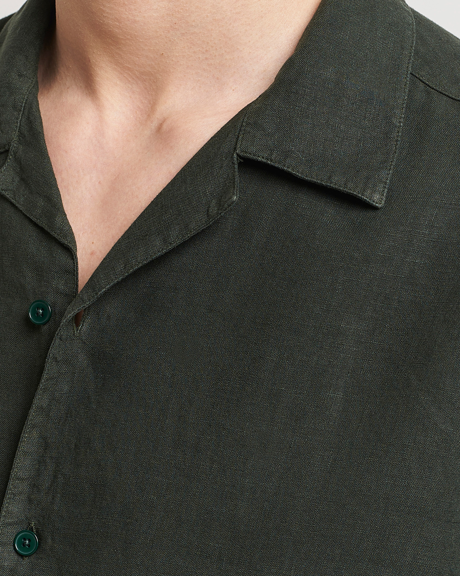 Herren | Hemden | NN07 | Julio Linen Resort Shirt Rosin Green