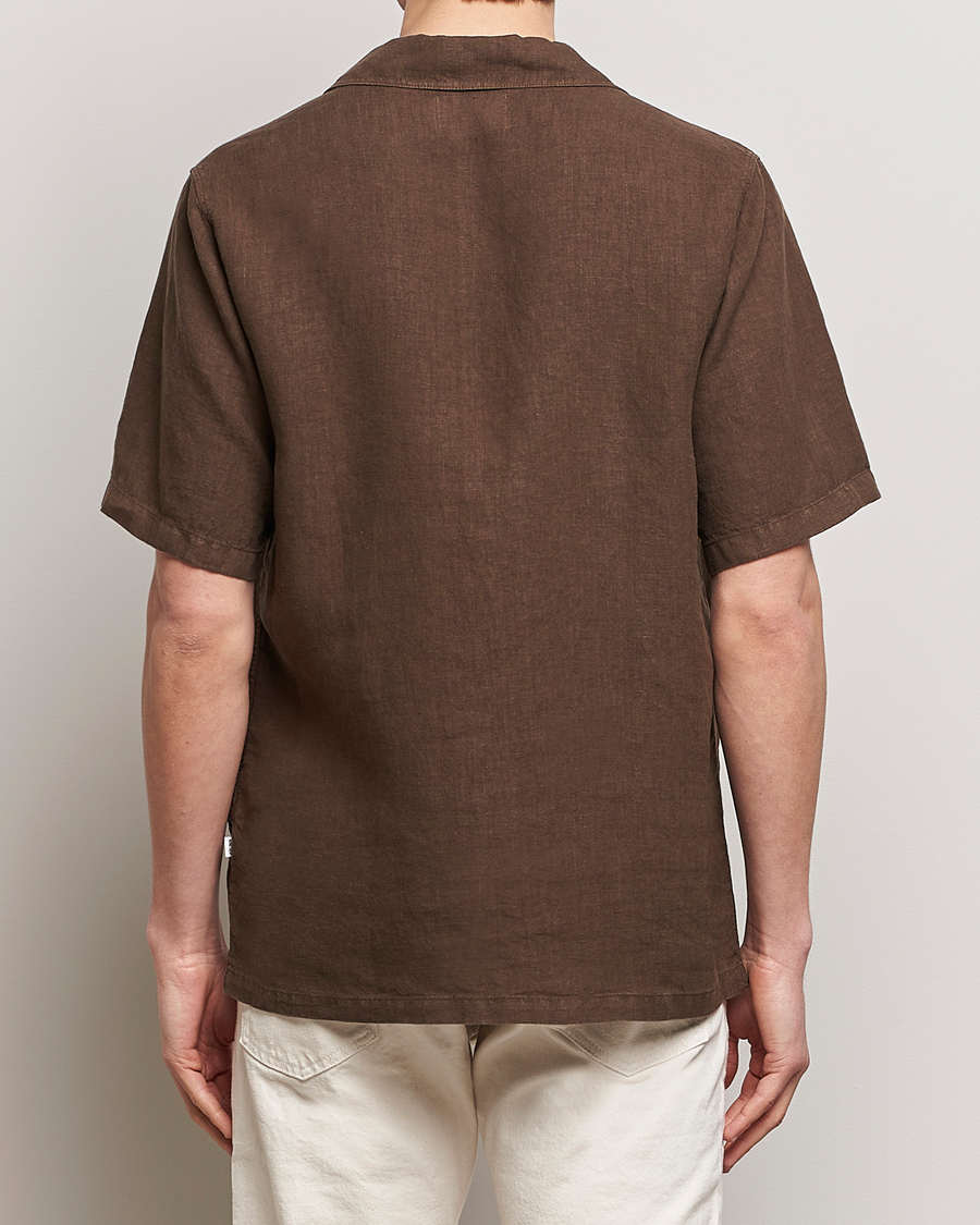 Herren | Hemden | NN07 | Julio Linen Resort Shirt Cocoa Brown