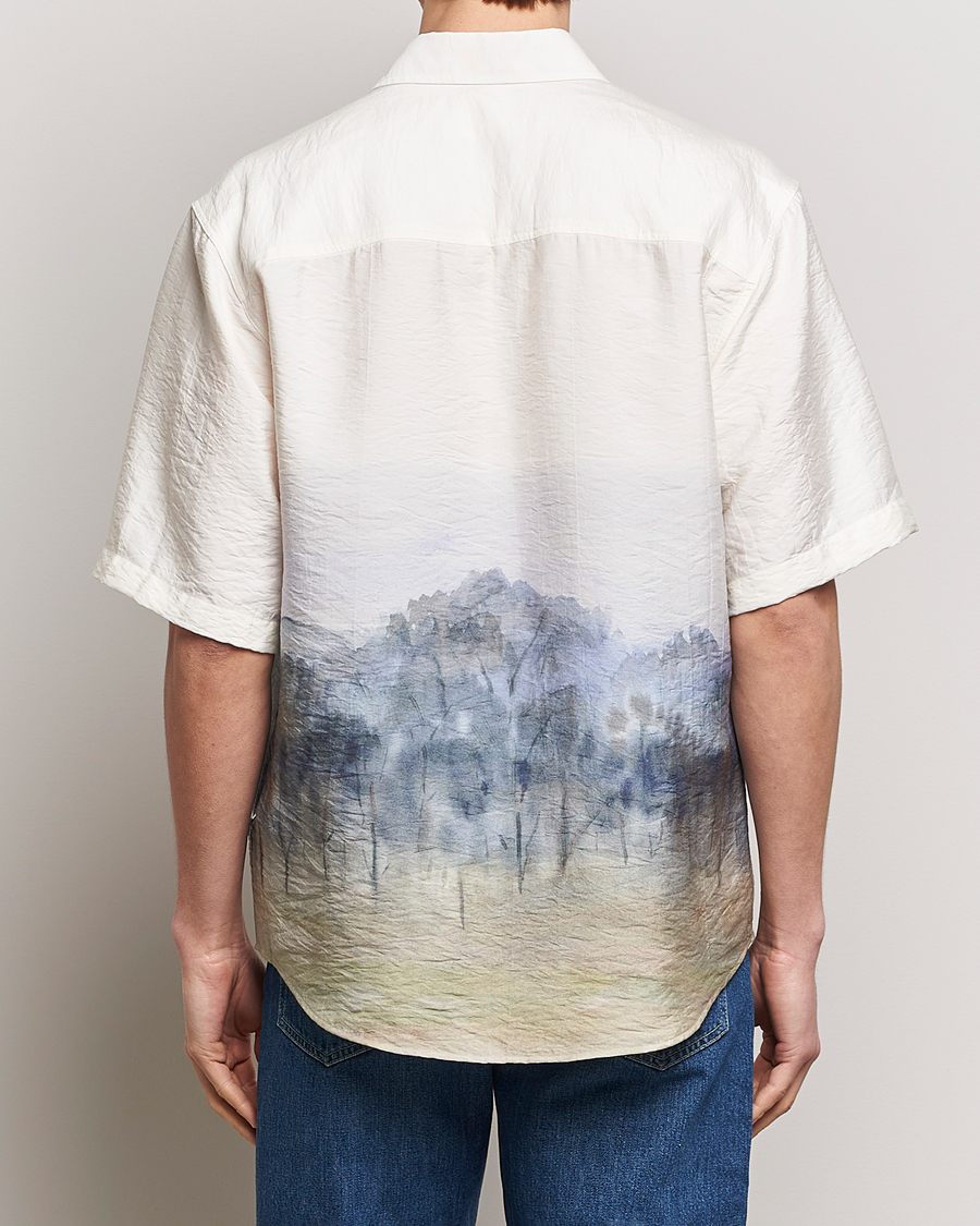 Herren | Hemden | NN07 | Quinsy Printed Short Sleeve Shirt White Multi