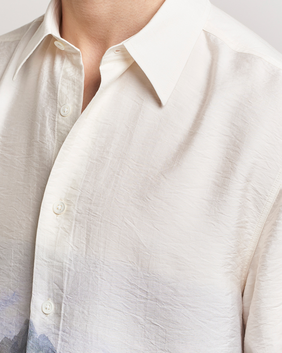 Herren | Hemden | NN07 | Quinsy Printed Short Sleeve Shirt White Multi