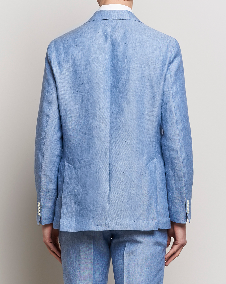 Herren | Sakkos | Oscar Jacobson | Ferry Soft Linen Blazer Smog Blue