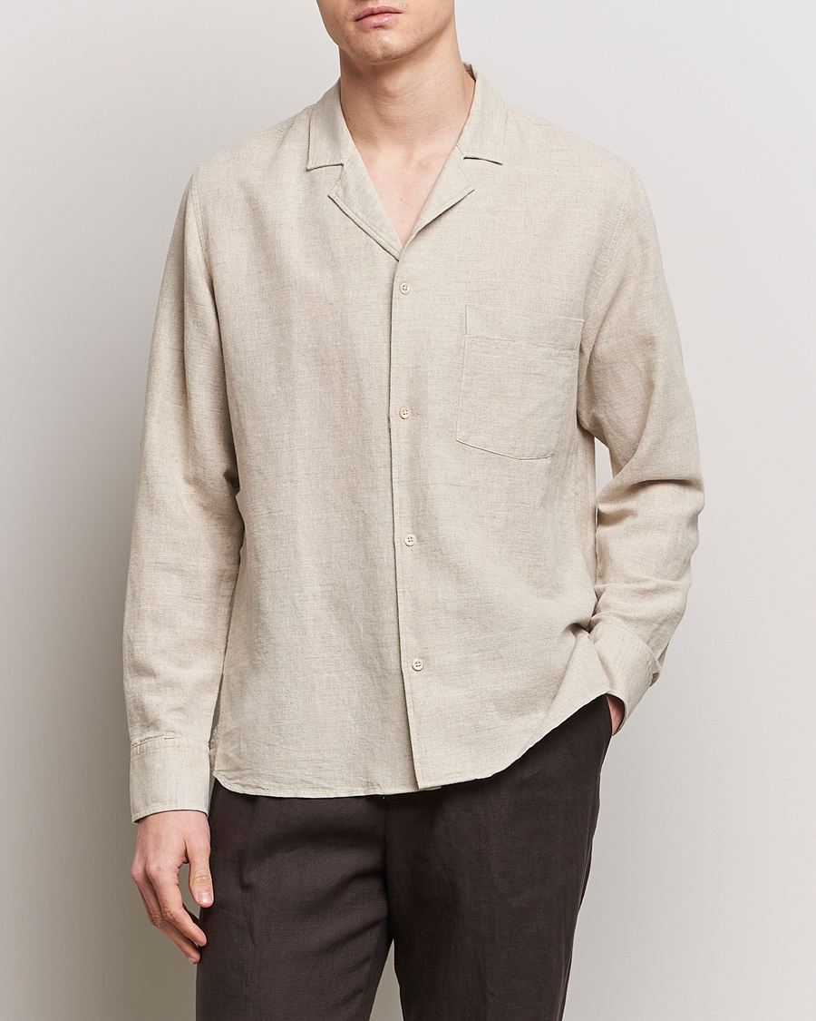 Herren | Hemden | Oscar Jacobson | Helios Reg Shirt Beige