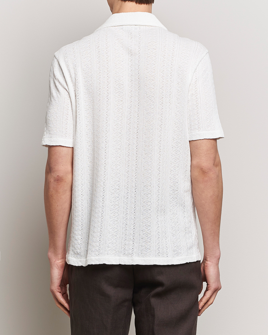 Herren | Hemden | Oscar Jacobson | Mattis Reg Knitted Shirt White