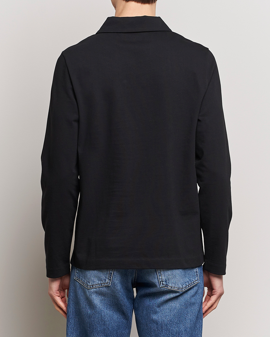 Herren | Pullover | A Day's March | Branford Long Sleeve Polo Black