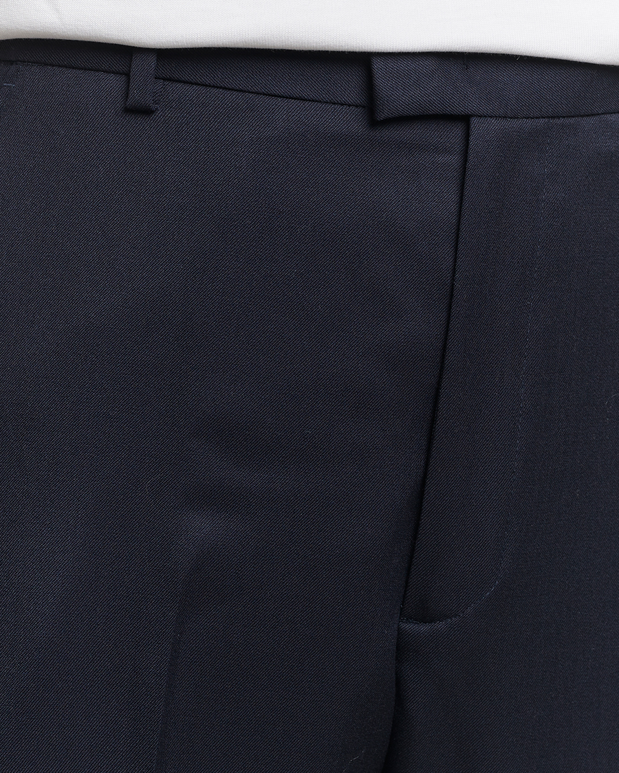Herren | Hosen | A Day's March | Edward Relaxed Wool Trousers Navy