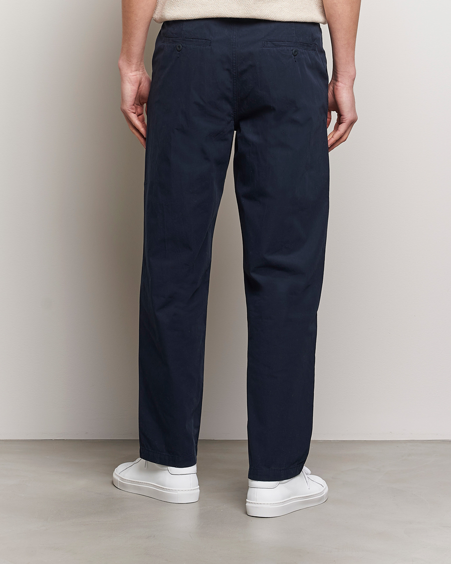 Herren | Hosen | A Day's March | Redwood Light Cotton Trousers Navy