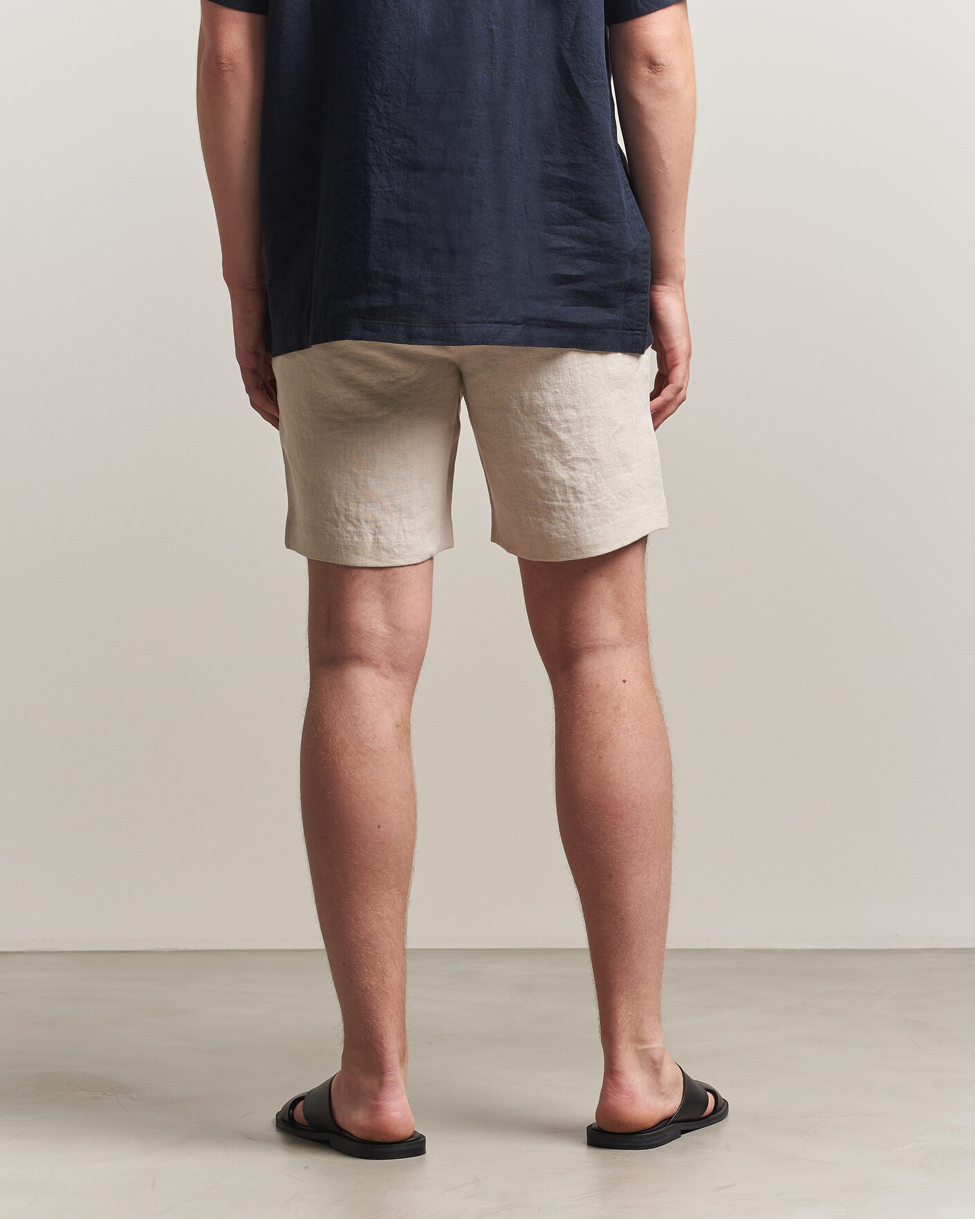 Herren | Shorts | A Day's March | Luny Linen Shorts Oyster