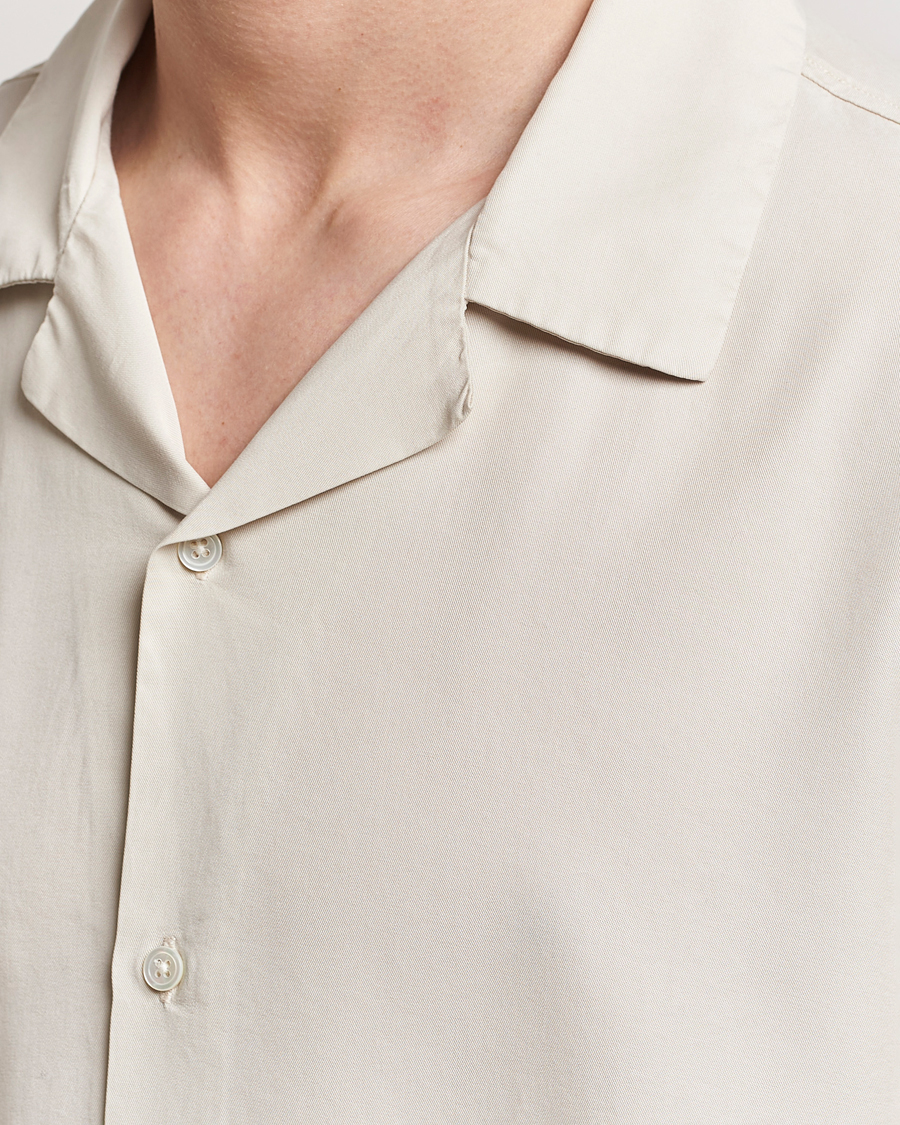 Herren | Hemden | A Day's March | Chase Camp Collar Lyocell Shirt Oyster